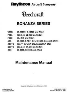 Beechcraft Bonanza Series Maintenance Manual