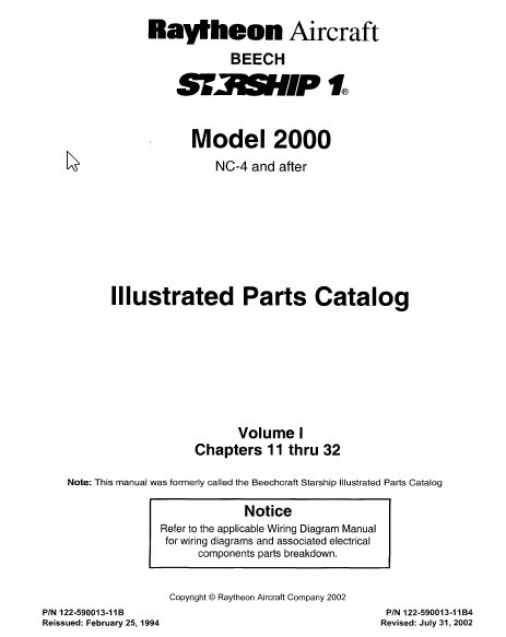 Beechcraft Starship1Illustrated Parts Catalog