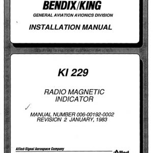 Bendix King KI 229 Radio Magnetic Installation Maintenance Manual