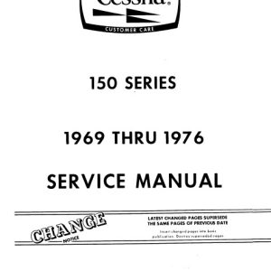 Cessna Model 150 Series 1969 thru1976 Service Manual D971C3-13