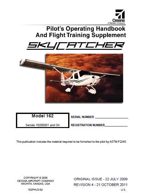 Cessna Model 162 Pilot’s Operating Handbook (Rev. 2011) 162PHUS-04