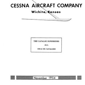 Cessna Model 190-195 Illustrated Parts Catalog 1948 Thru 1953 P112-12