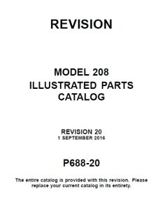 Cessna Model 208 Illustrated Parts Catalog P688-20