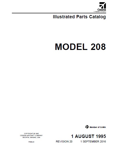 Cessna Model 208 Illustrated Parts Catalog P688-20.2