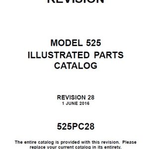 Cessna Model 525 Illustrated Parts Catalog (SERIALS -0001 THRU -0684 AND -0686 THRU -0799) 525PC28