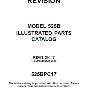 Cessna Model 525B Illustrated Parts Catalog 525BPC17