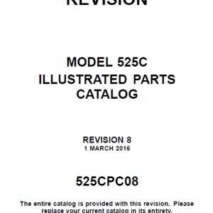 Cessna Model 525C Illustrated Parts Catalog 525CPC08
