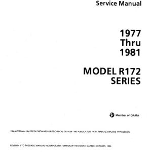 Cessna Model R172 Series 1977 thru 1981 Service Manual D2027-1-13