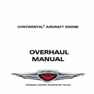 Continental 0verhaul Manual TSIO-470 X30033