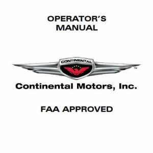 Continental Aircraft Engine Operator%u2019s Manual A & C and O-200 Series