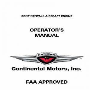 Continental Operators Manual 10-346 X30029