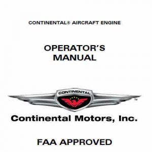 Continental Operators Manual X-30551 GTSIO-520-N