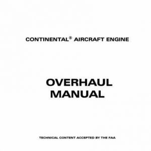 Teledyne Continental Motors Overhaul Manual IO-470 X30588
