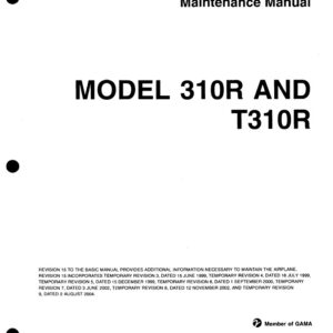 cessna 310r maintenance manual